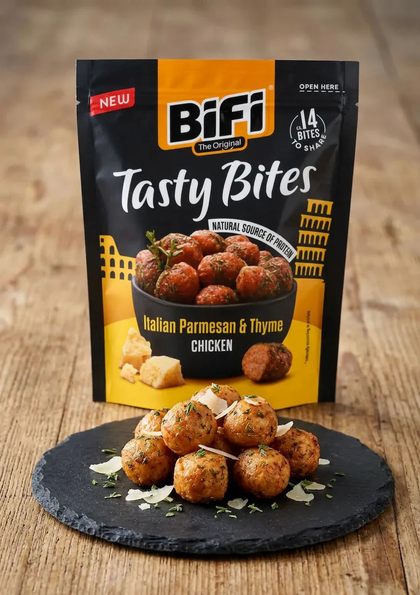 Bifi Tasty Bites Chicken Italian Parmesan Thyme 10 x 50g - Image 2