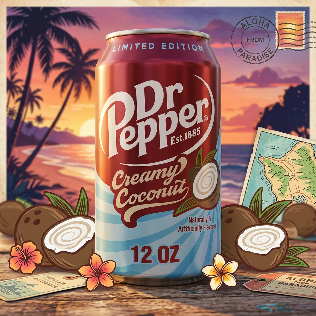 Dr Pepper Creamy Coconut 12 x 355ml - Image 2