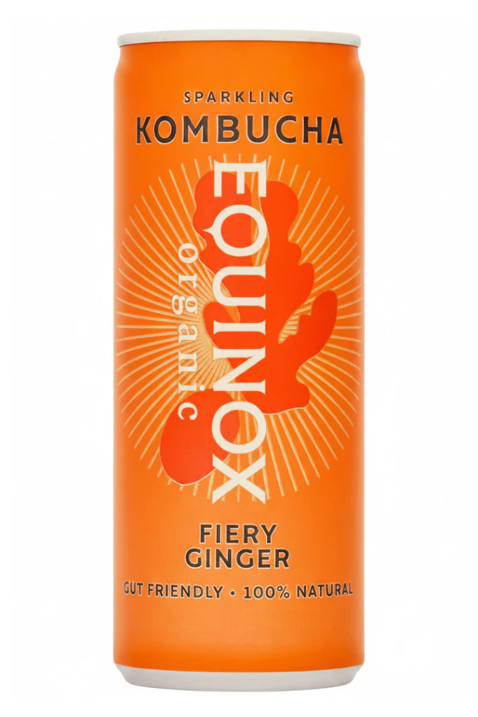 Equinox Organic Kombucha Fiery Ginger 12 x 250ml