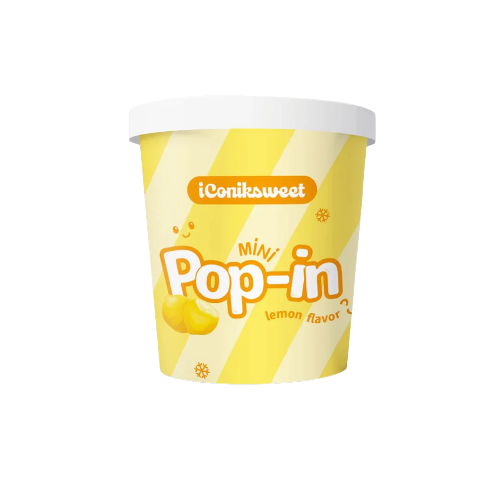 iConiksweet Pop In Trompe L'oeil Mini Lemon 12 x 150g