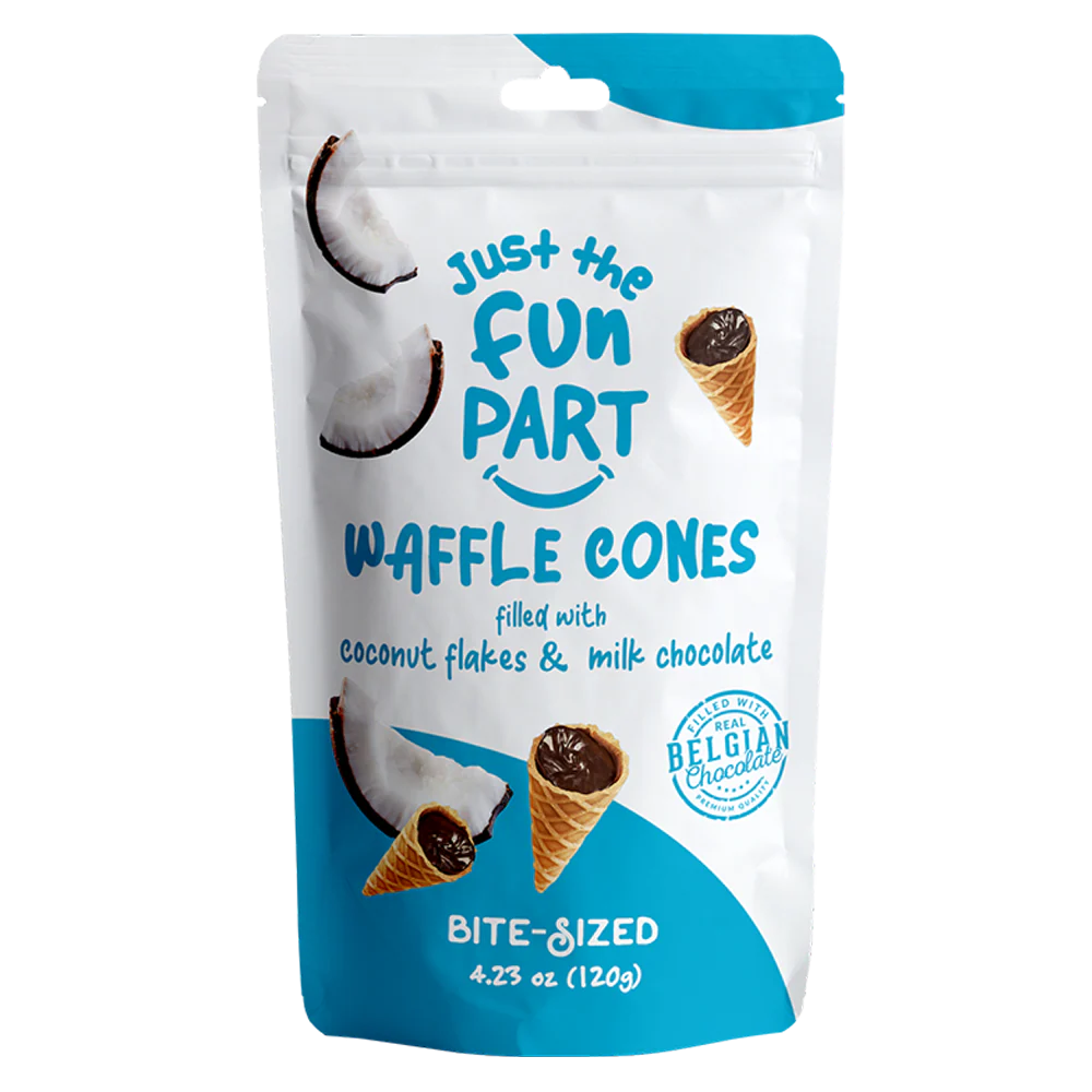 Just The Fun Part Coconut Flakes & Milk Chocolate 6 x 120g
