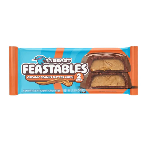 Mr Beast Feastables Cups Creamy Peanut Butter 24 x 40g