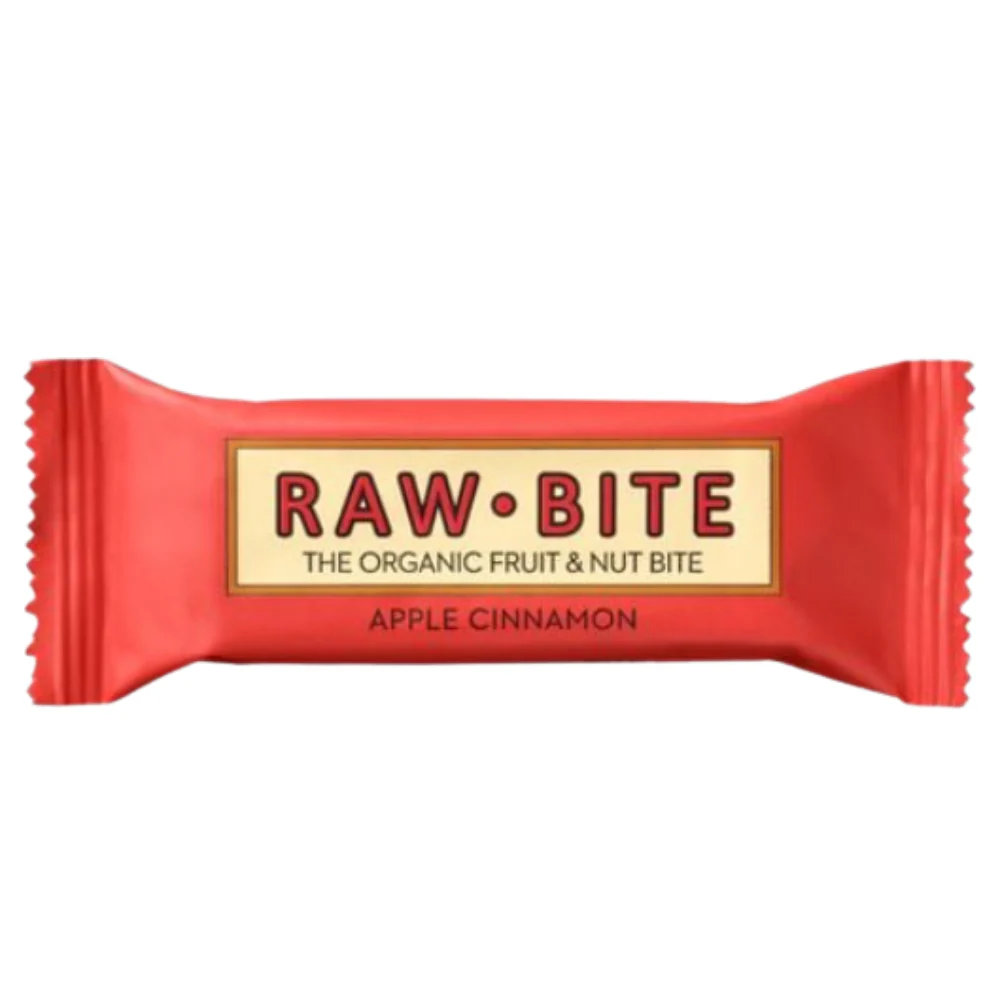 Rawbite Organic Fruit & Nut Apple Cinnamon 12 x 50g