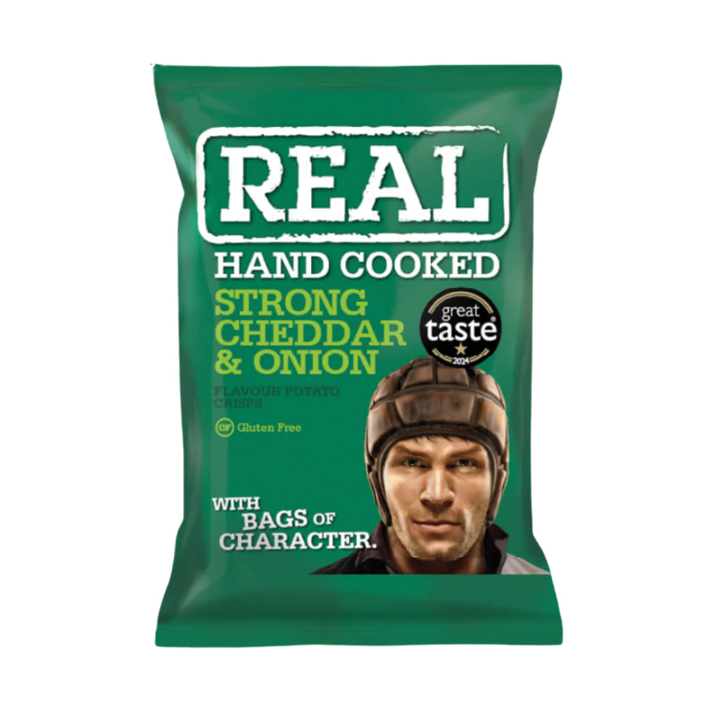 Real Crisp Strong Cheese and Oignons 24 x 35g