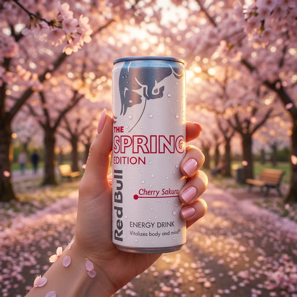Red Bull Spring Edition Cherry Sakura 24 x 250ml - Image 3