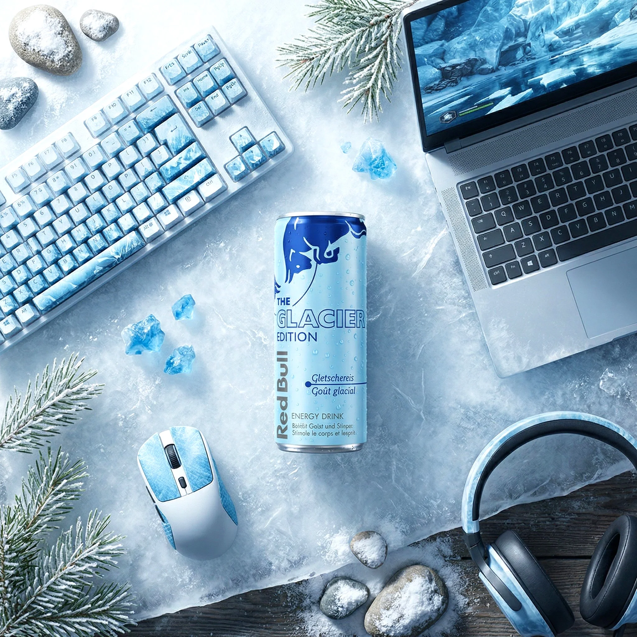 Red Bull Energy Drink Glacier Edition 24 x 250ml - Image 2