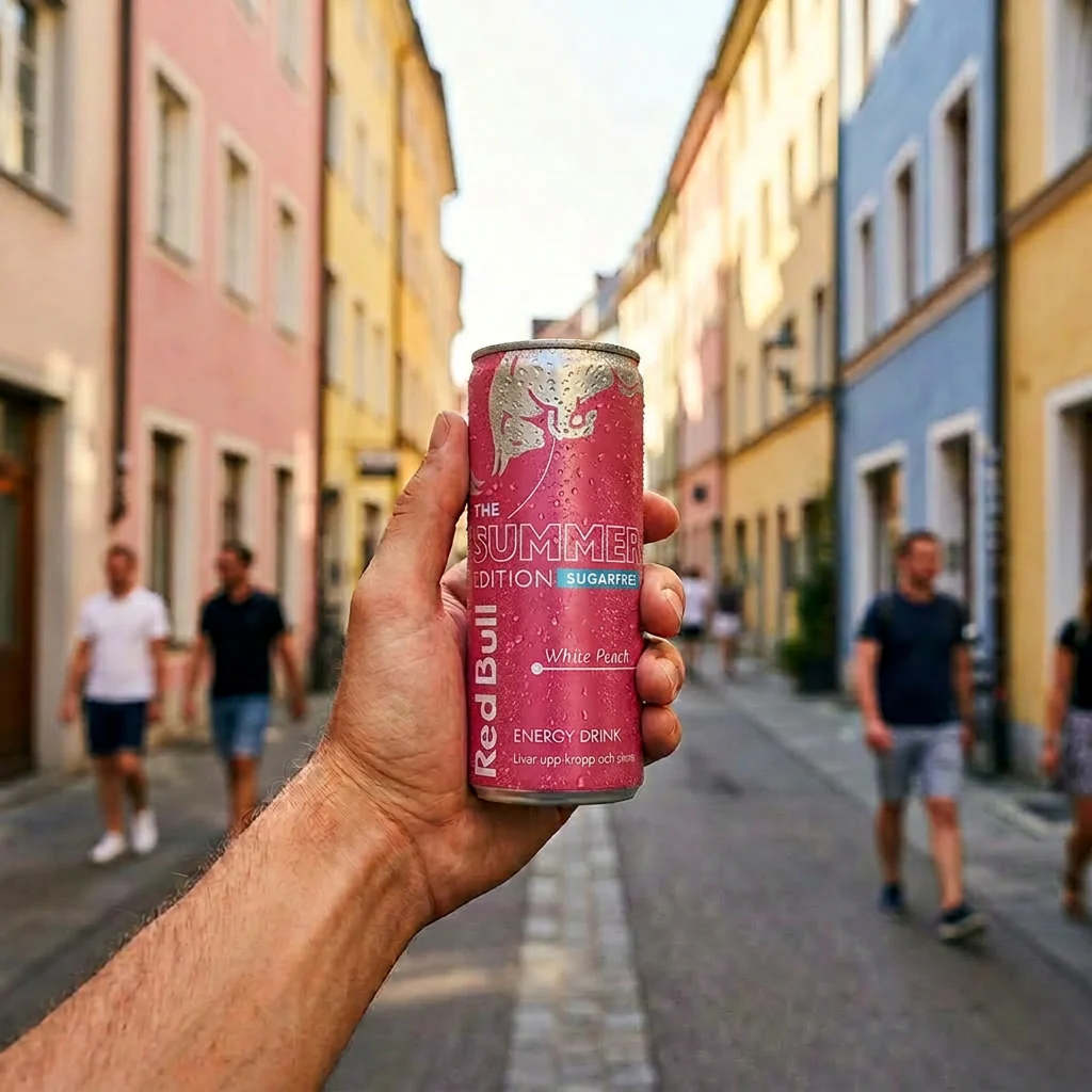 Red Bull Energy Drink The Summer Edition Sugarfree White Peach 24 x 250ml - Image 3