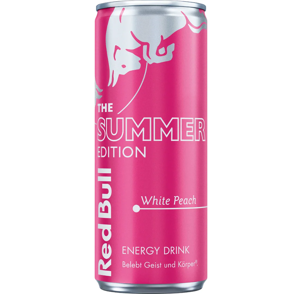 Red Bull Energy Drink The Summer Edition White Peach 24 x 250ml