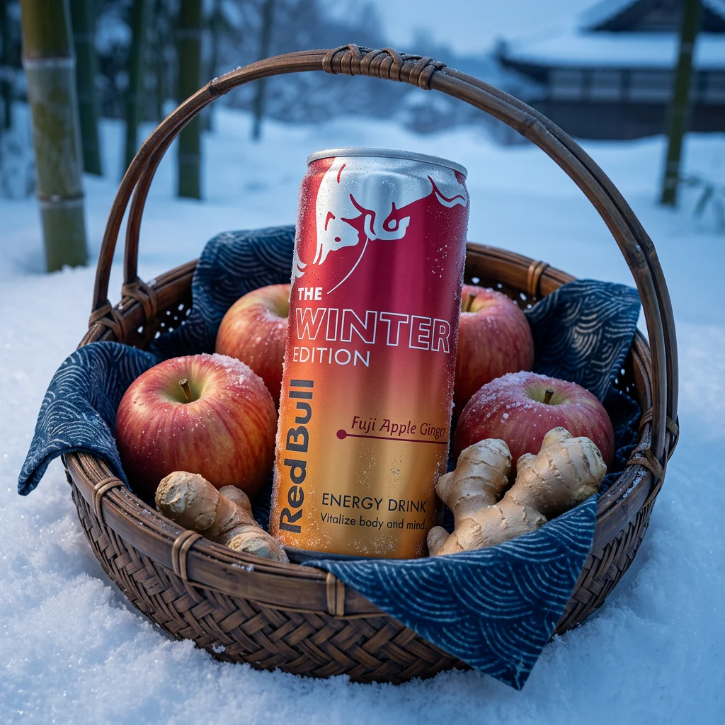 Red Bull Energy Drink Winter Edition Fuji Apple Ginger 24 x 250ml - Image 2