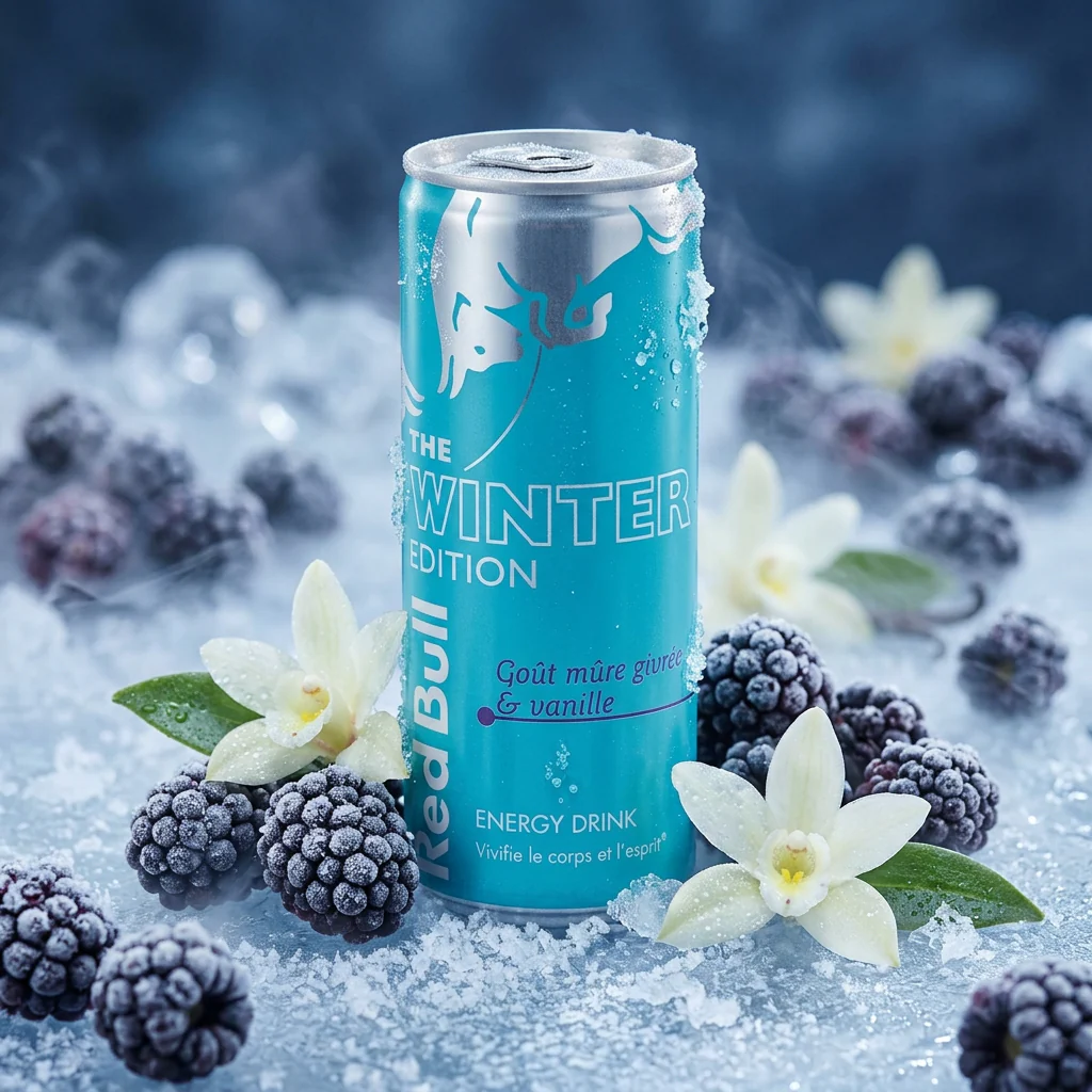 Red Bull Energy The Winter Edition Mûre Givrée & Vanille 24 x 250ml - Image 2