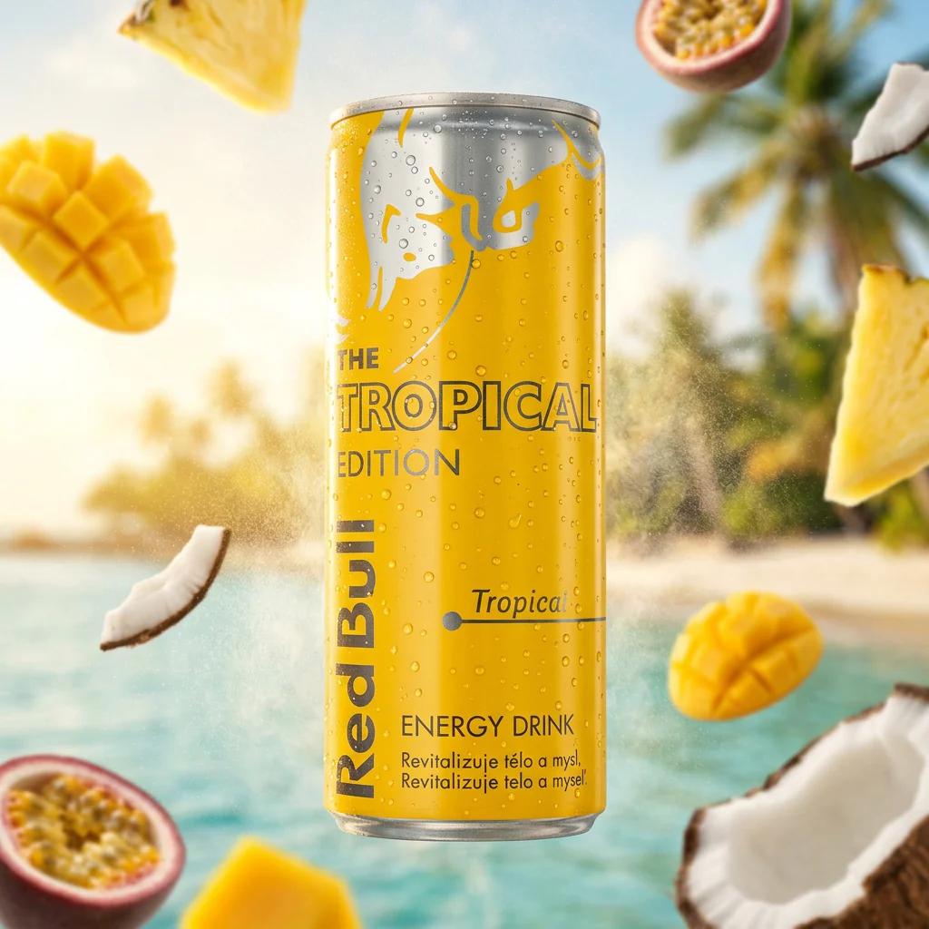 Red Bull Energy Drink The Yellow Edition Tropical 12 x 250ml - Image 2