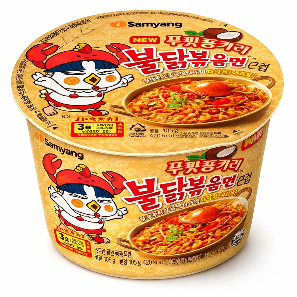 Samyang Buldak Flavor Poo Pat Pong Curry Ramen Cup  16 x 105g DDM 2026-05