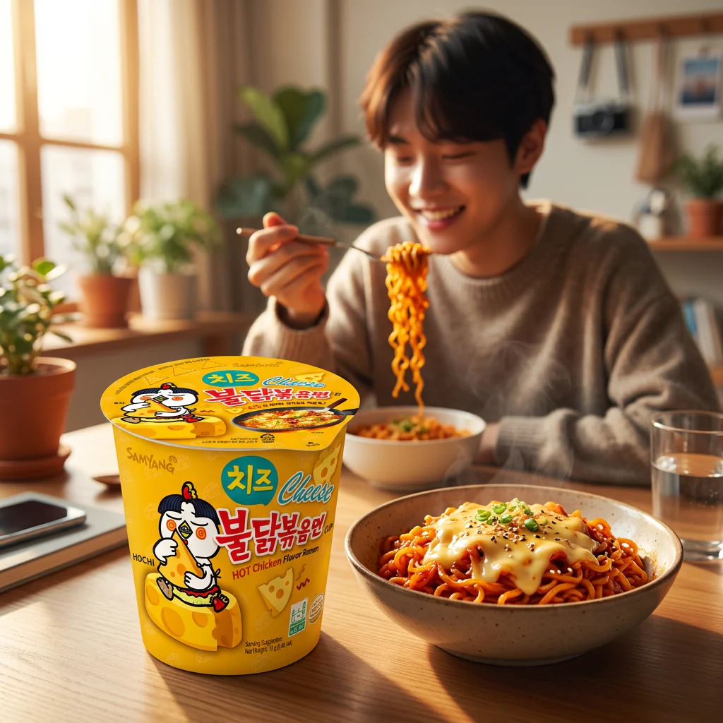 Samyang Buldak Ramen Cup Cheese 6 x 70g - Image 3