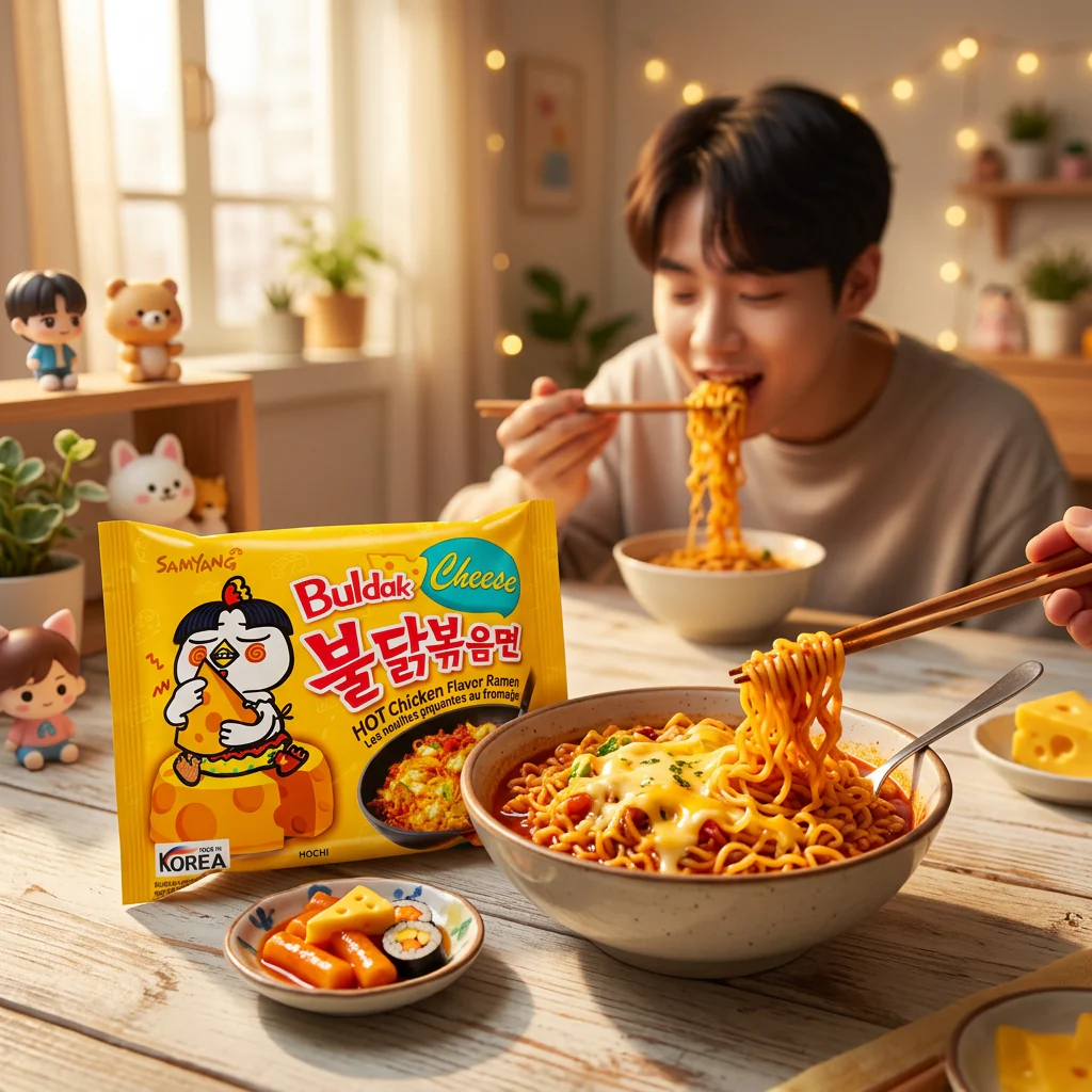Samyang Ramen Hot Chicken Cheese 40 x 140g - Image 3