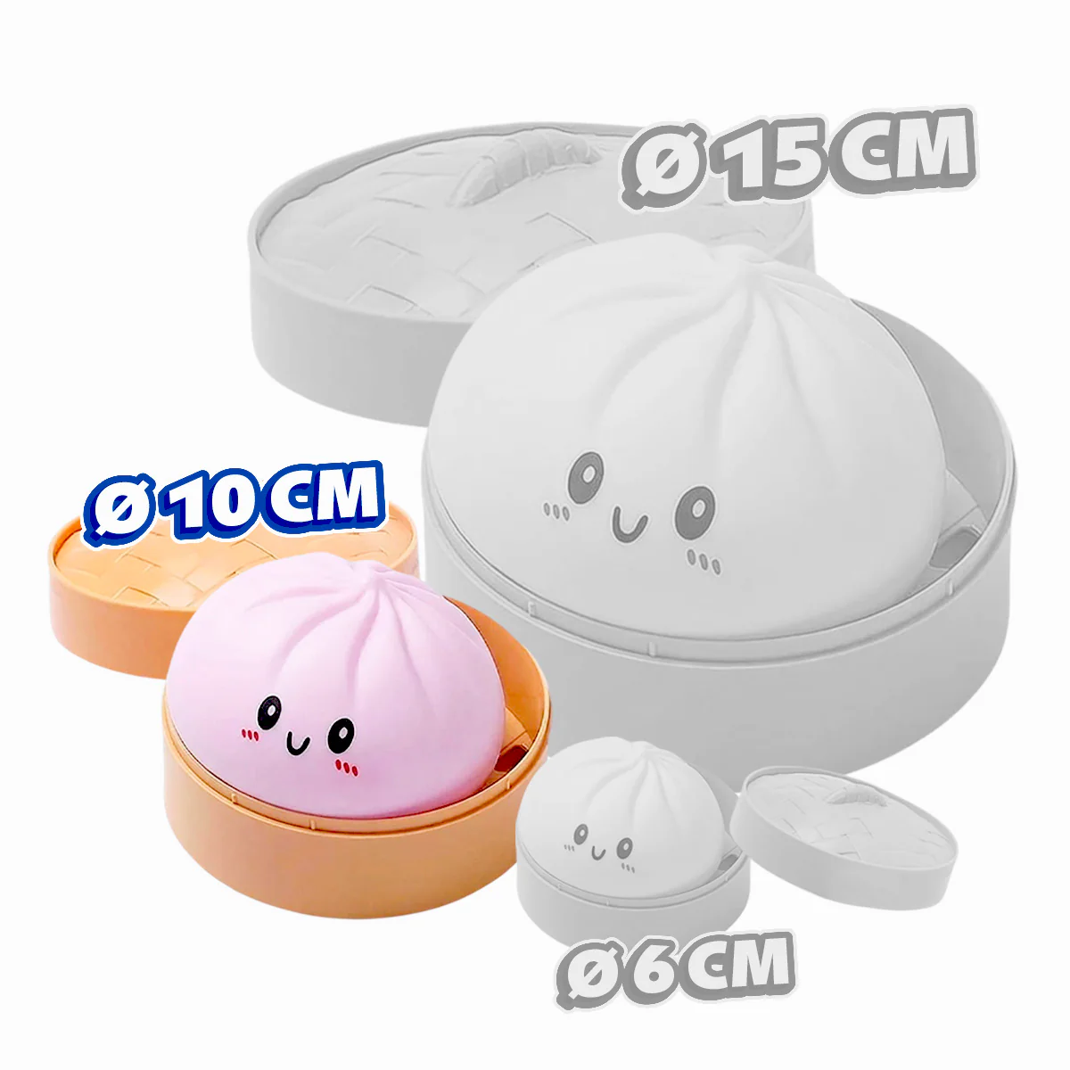 Squishy Bun Toy Glow In The Dark M 12 x 1pc - Image 2