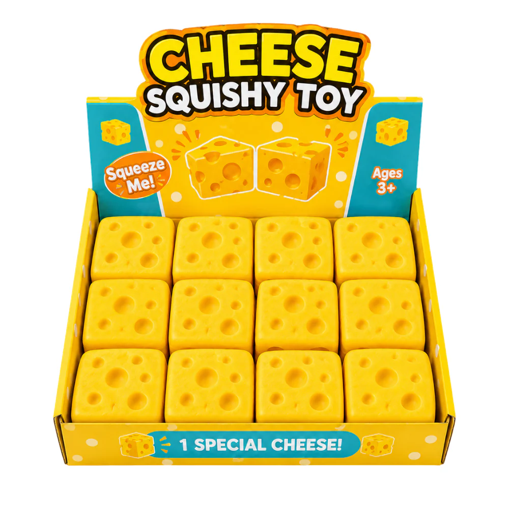 Squishy Cheese Toy 12 x 1pc