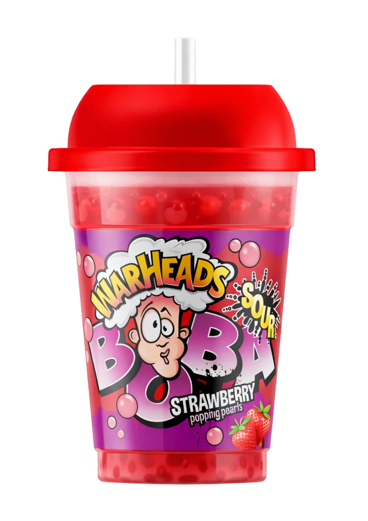 Warheads Boba Sour Strawberry 28 x 400ml